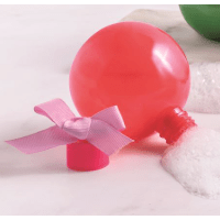Holiday Bubble Bath Ornament - White Farmhouse Flowers