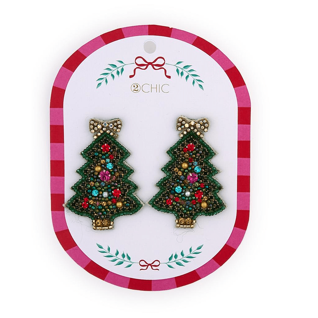 Holiday Earrings - White Farmhouse Flowers