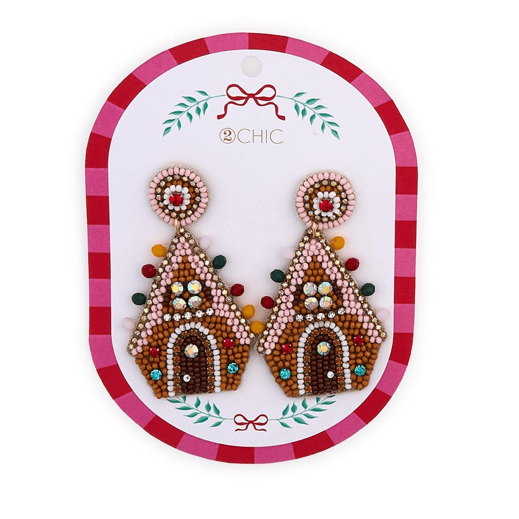 Holiday Earrings - White Farmhouse Flowers
