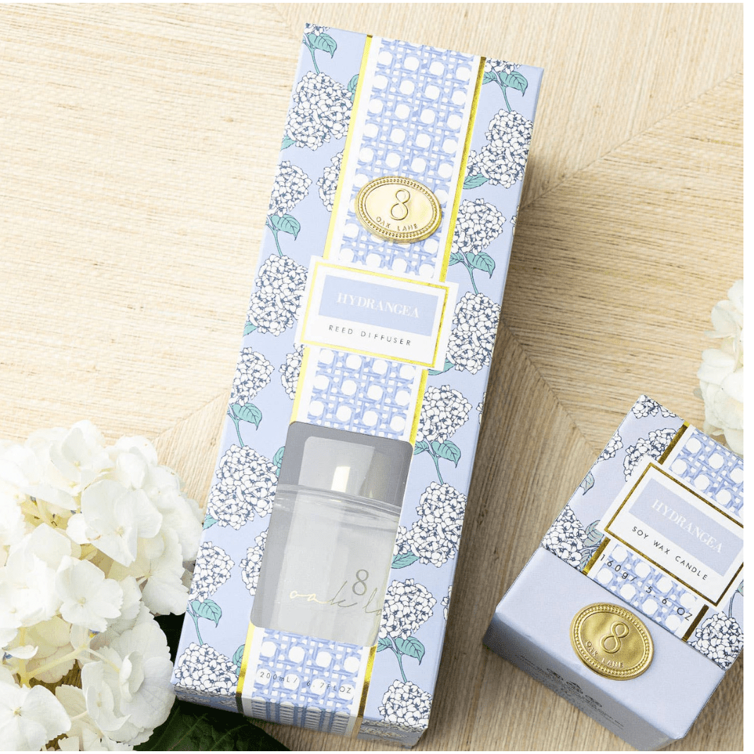 Hydrangea Stem Reed Diffuser - White Farmhouse Flowers