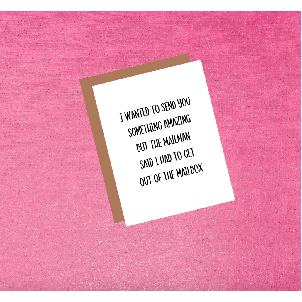 I Wanted to Send you Something Amazing Funny Greeting Card - White Farmhouse Flowers