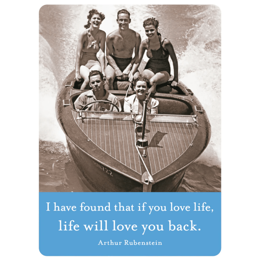 If You Love Life Magnet - White Farmhouse Flowers