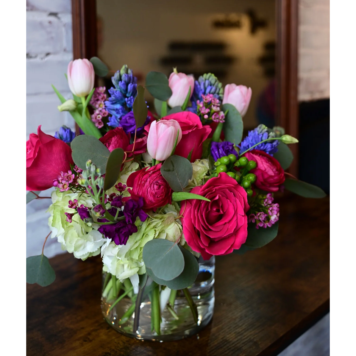 Karma Spring Flower Arrangement | Same - Day Delivery Parkville MO - White Farmhouse Flowers