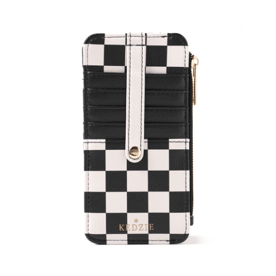 Kedzie Essentials Only Zippered Wallet - White Farmhouse Flowers