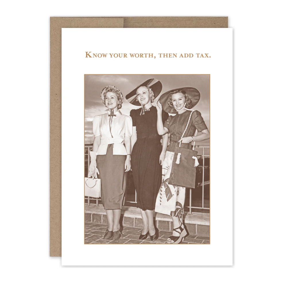 Know Your Worth Birthday Card SM737 - White Farmhouse Flowers