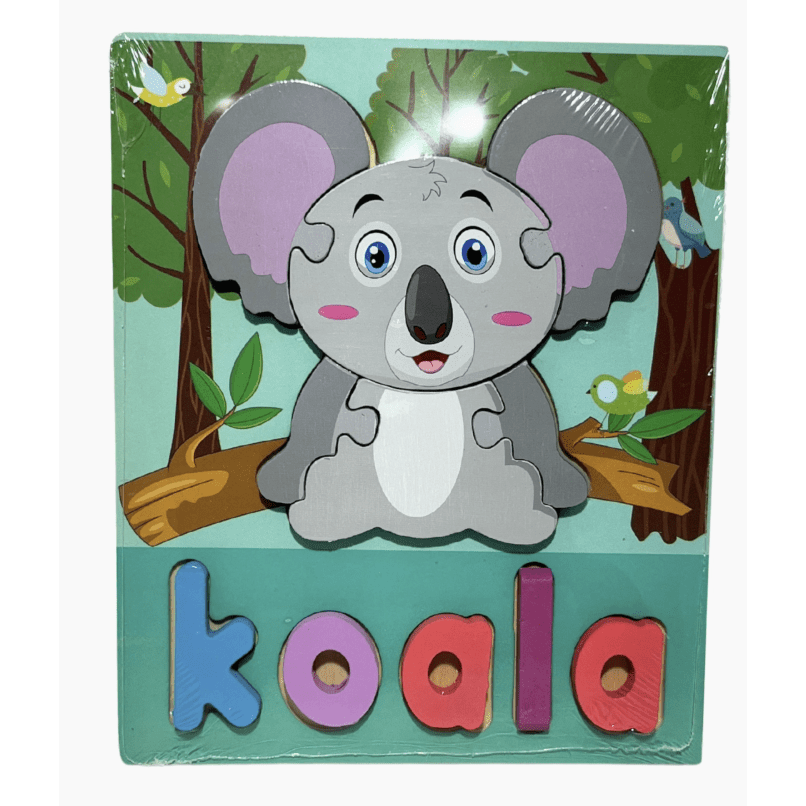 Koala Puzzle for Kids - White Farmhouse Flowers