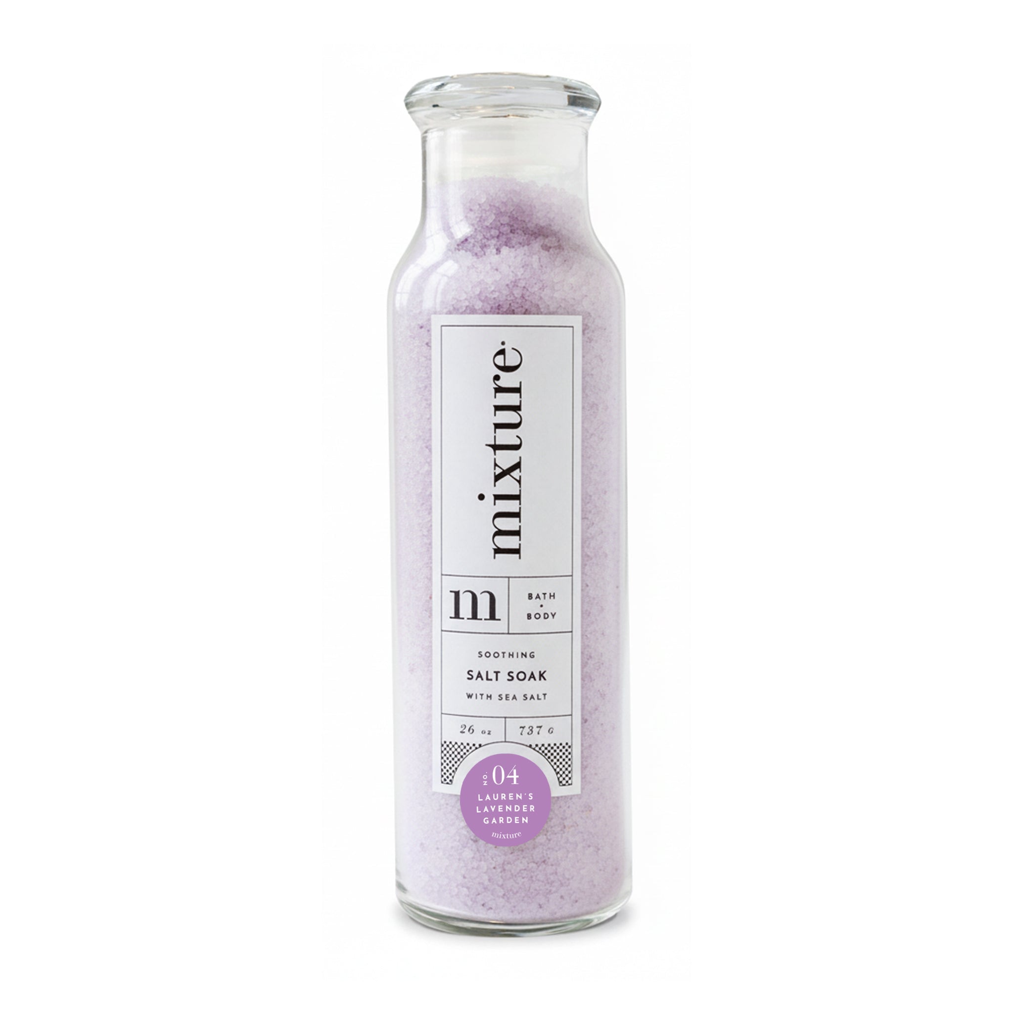 Lauren's Lavender Garden Spa Salt Soak - White Farmhouse Flowers