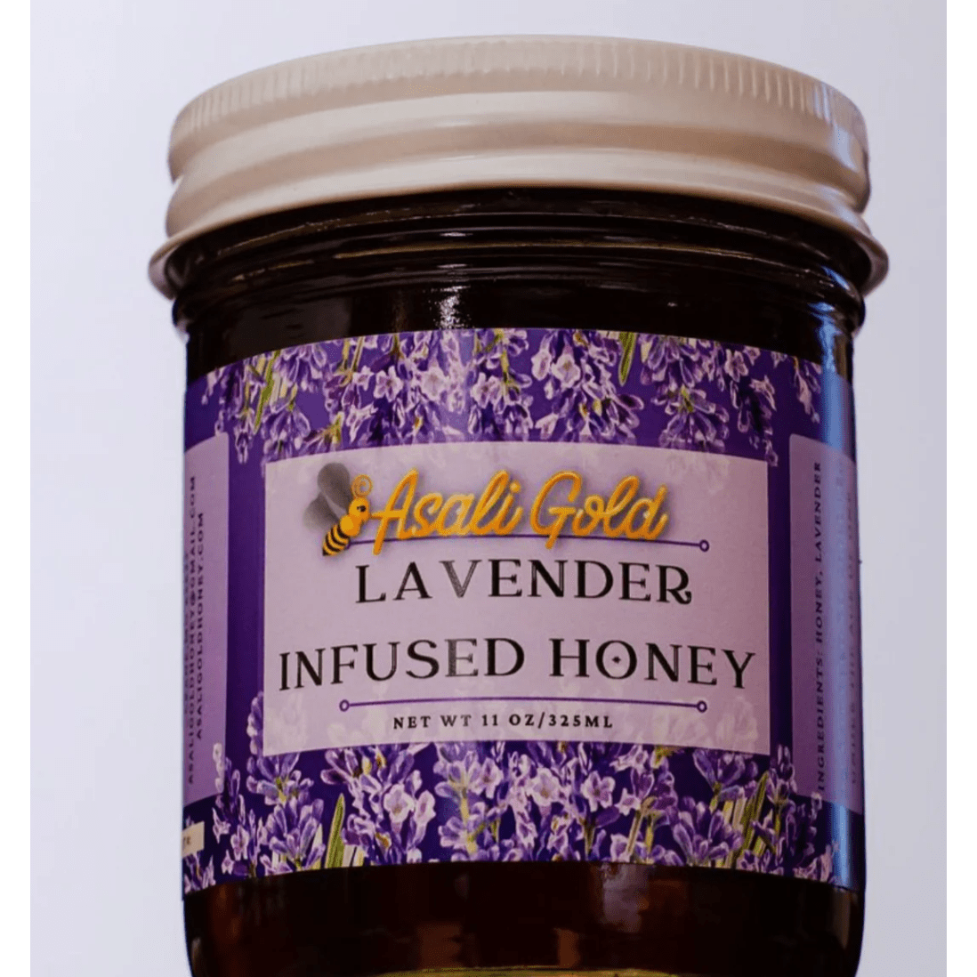 Lavender Infused Honey 11 oz. - White Farmhouse Flowers