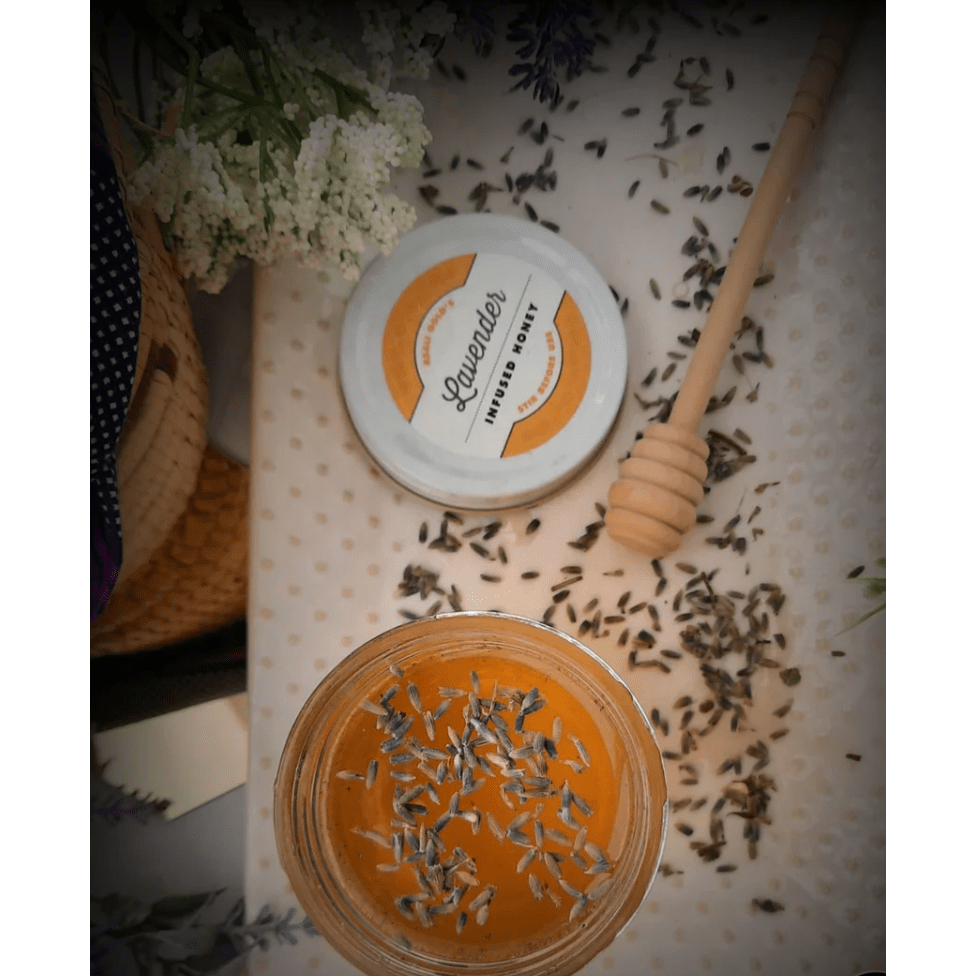 Lavender Infused Honey 3 oz. - White Farmhouse Flowers