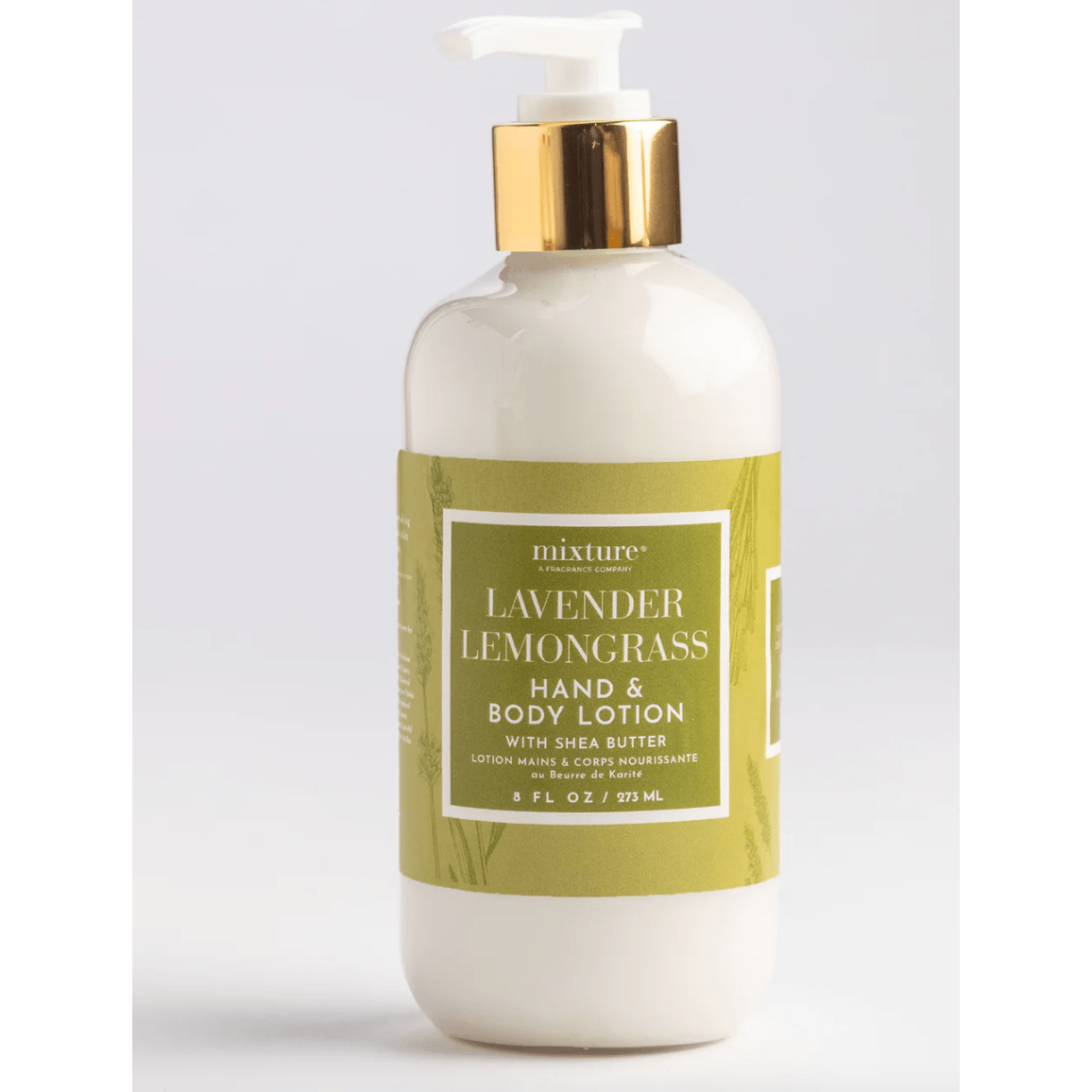 Lavender Lemongrass Hand and Body Shea Lotion - White Farmhouse Flowers