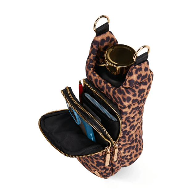 Leopard Print HydroBag - White Farmhouse Flowers