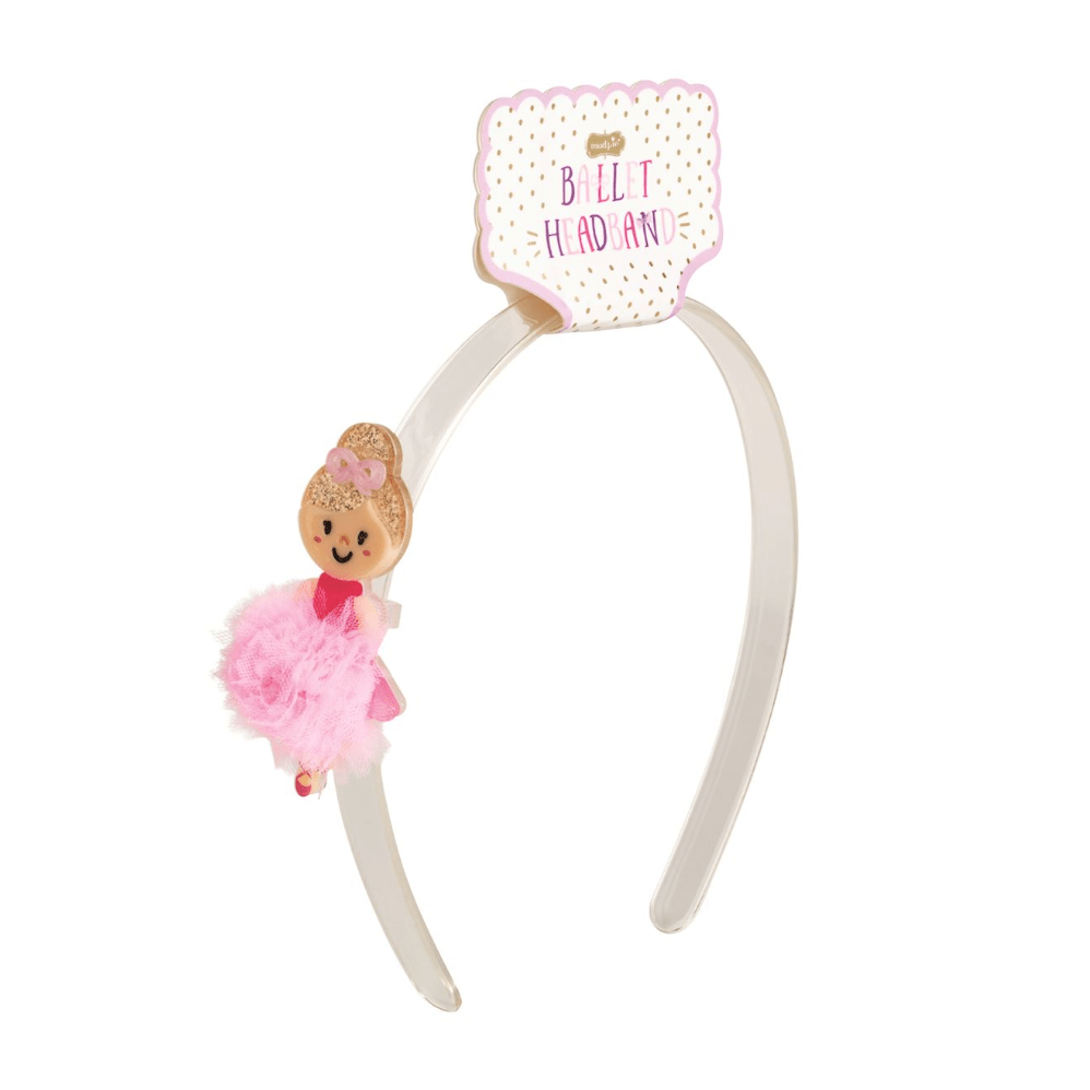 Light Pink Ballet Headband - White Farmhouse Flowers