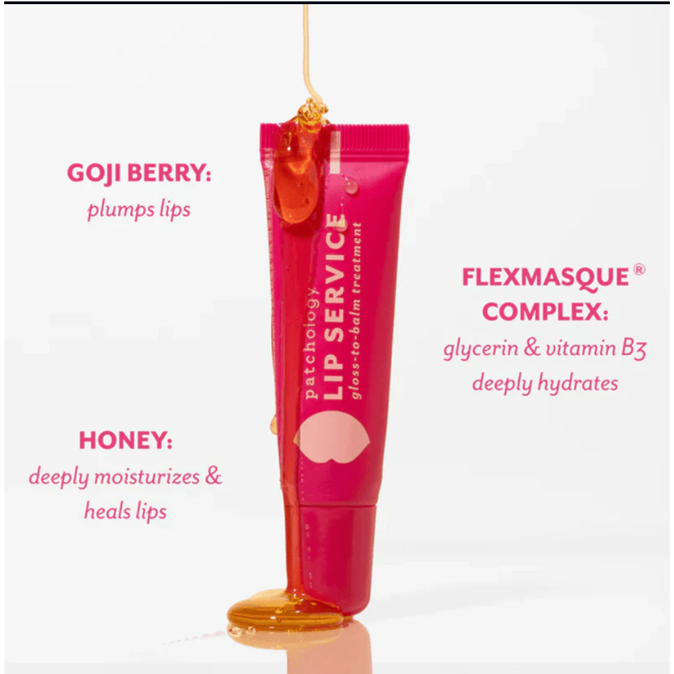 Lip Service Lip Nourishing Lip Gloss - to - Balm Pocket Size - White Farmhouse Flowers