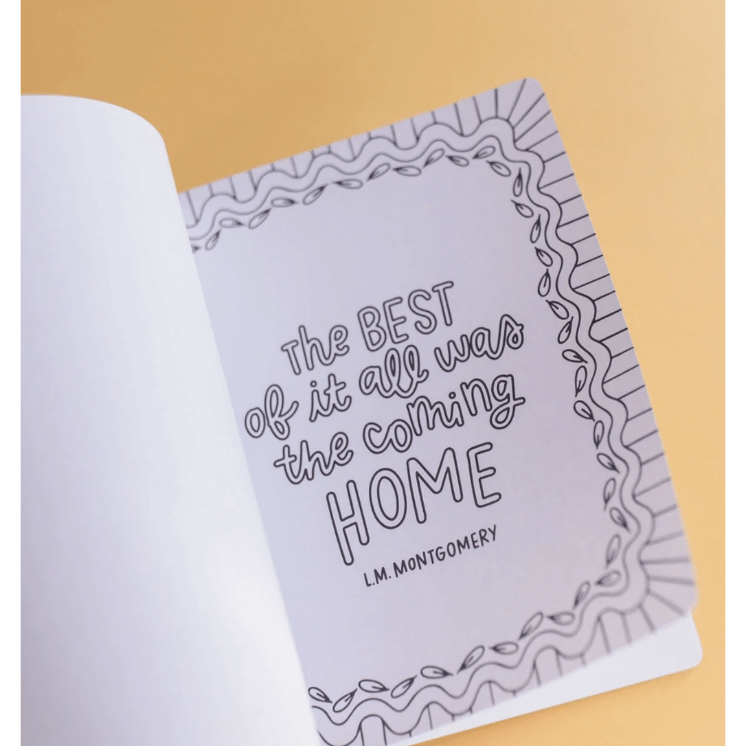 Literary Lover Coloring Book - White Farmhouse Flowers