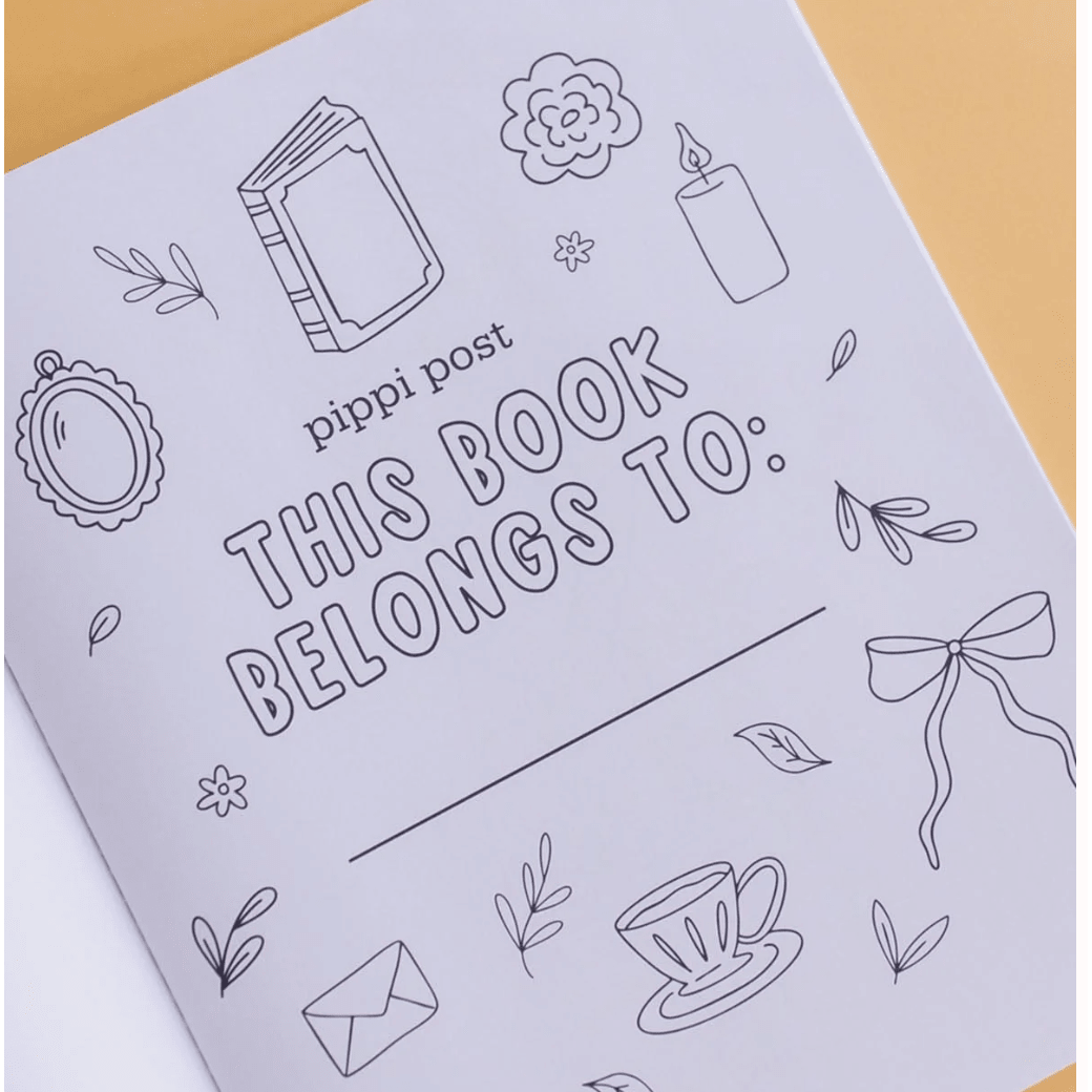Literary Lover Coloring Book - White Farmhouse Flowers