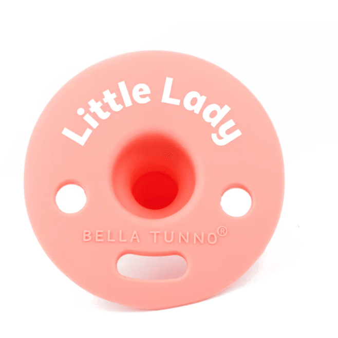 Little Lady Bubbi Pacifier - White Farmhouse Flowers