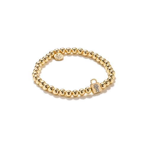Lock Soul Stacks Bracelet - White Farmhouse Flowers