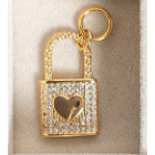 Love Lock Scarf Charm - White Farmhouse Flowers