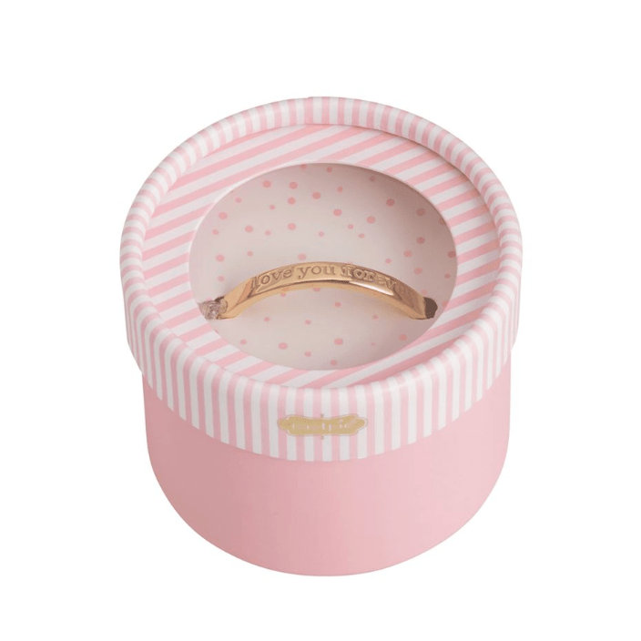 Love You Forever Bangle - White Farmhouse Flowers