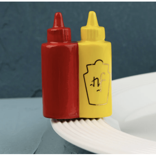 Main Squeeze Ketchup and Mustard Mini - White Farmhouse Flowers