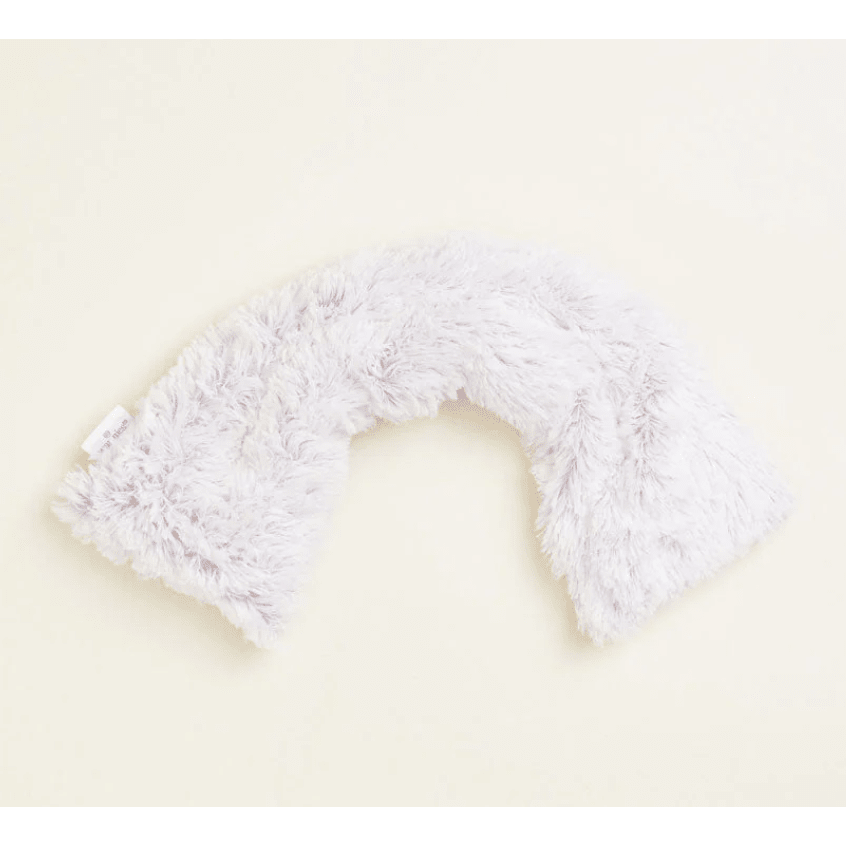 Marshmallow Lavender Warmies Neck Wrap V2 - White Farmhouse Flowers
