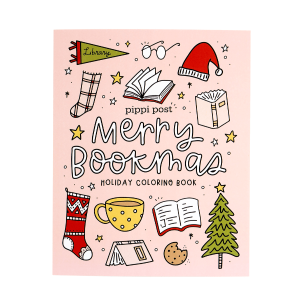 Merry Christmas Holiday Coloring Book - White Farmhouse Flowers
