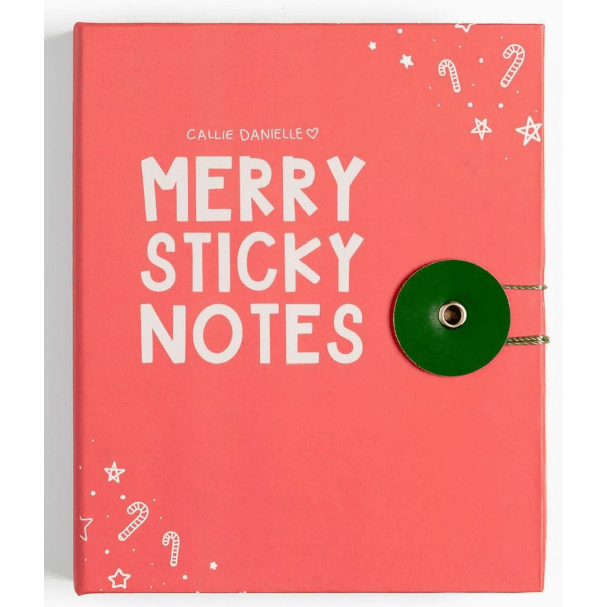 Merry Christmas Sticky Notes Set - White Farmhouse Flowers