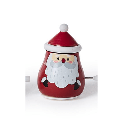 Merry Spinner Wind Up Toy - White Farmhouse Flowers