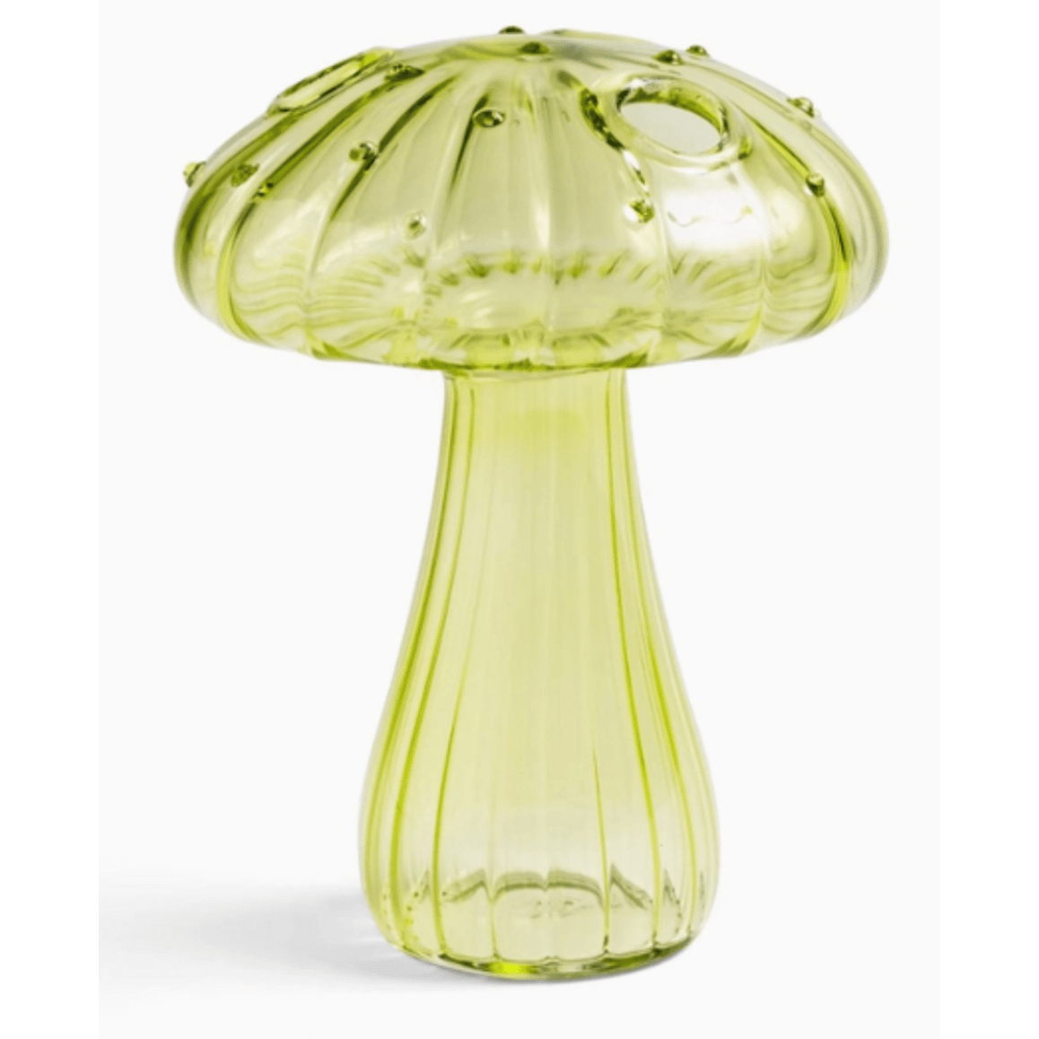 Mini Green Mushroom Vase - White Farmhouse Flowers
