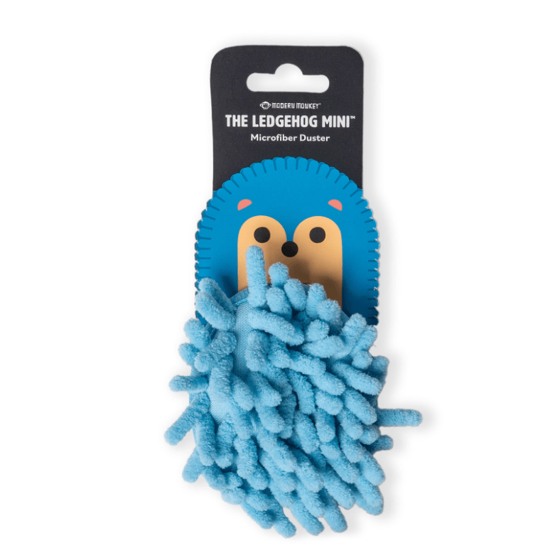 Mini Ledgehog Microfiber Duster - White Farmhouse Flowers