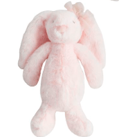 Mini Plush Bunny - White Farmhouse Flowers