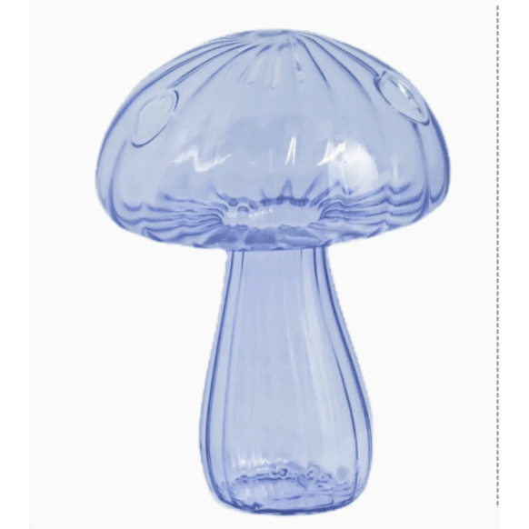 Mini Purple Mushroom Vase - White Farmhouse Flowers