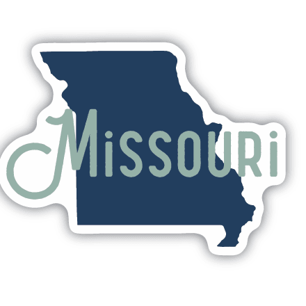 Missouri Sticker - White Farmhouse Flowers