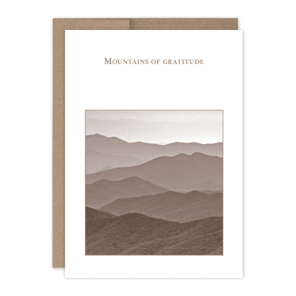 Mountains Thank You Card SM798 - White Farmhouse Flowers