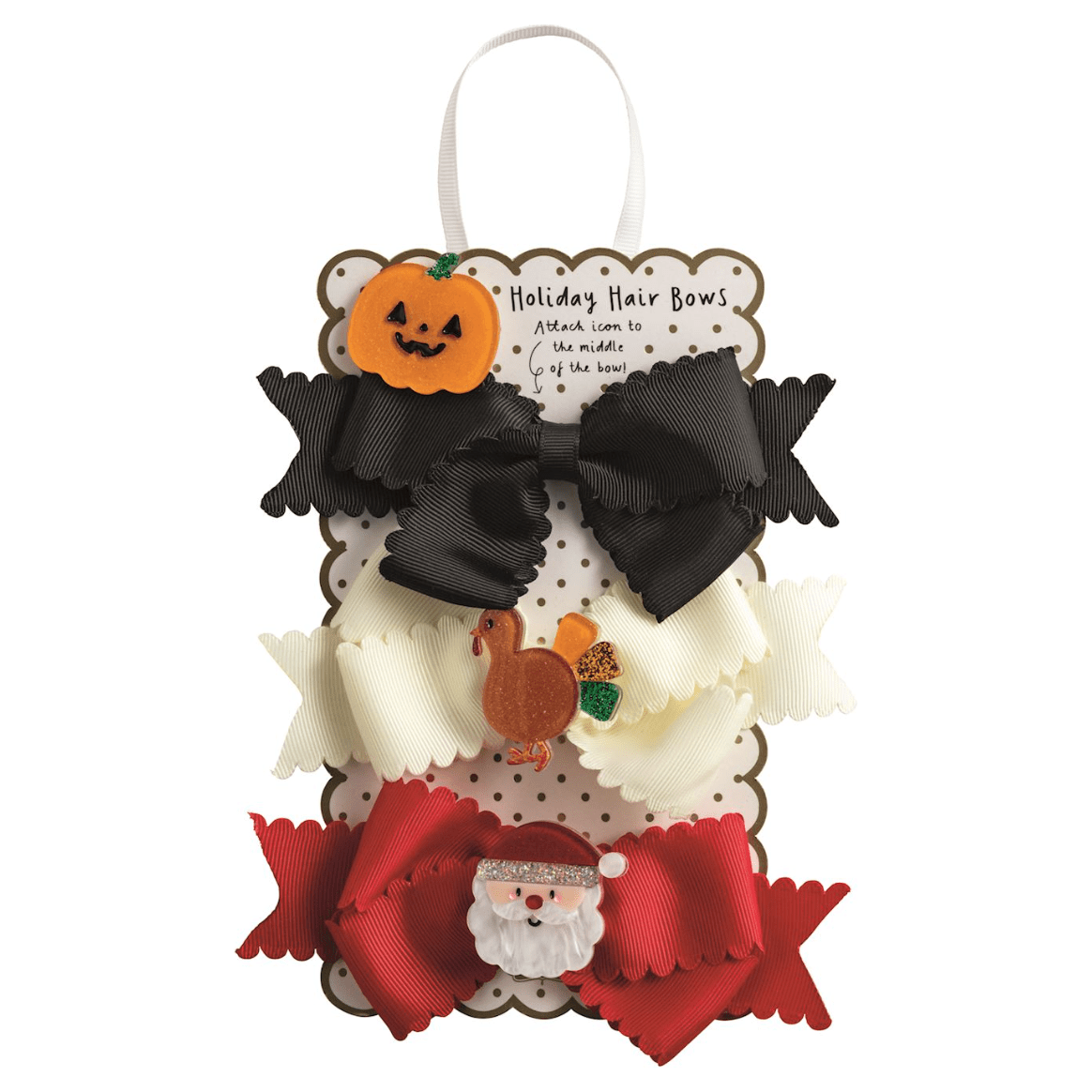 My First Holiday Bows - White Farmhouse Flowers