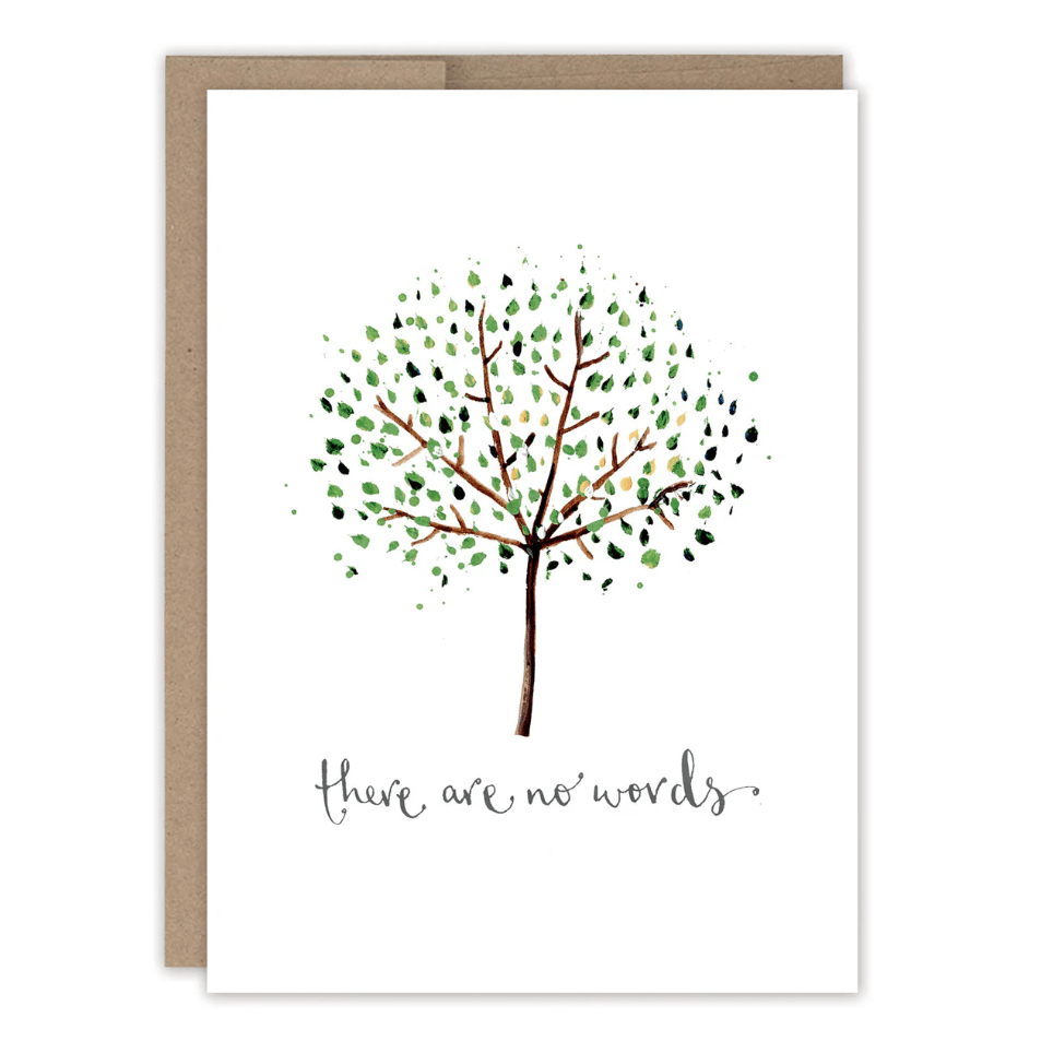No Words Sympathy Card LM072 - White Farmhouse Flowers