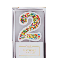Number Birthday Candles - White Farmhouse Flowers