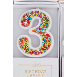 Number Birthday Candles - White Farmhouse Flowers