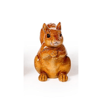 Painted Squirrel - White Farmhouse Flowers
