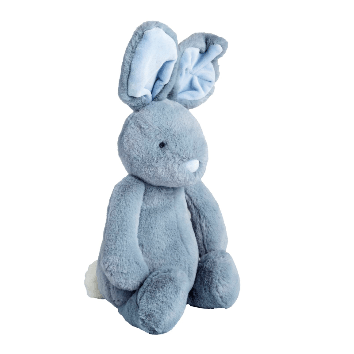 Parker the Blue Plush Bunny - White Farmhouse Flowers