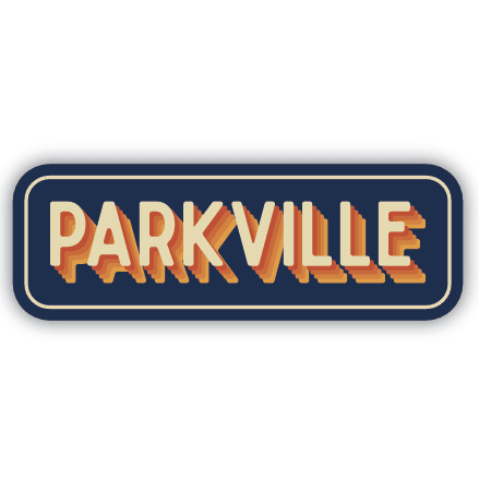 Parkville Dropped Letter Sticker - White Farmhouse Flowers