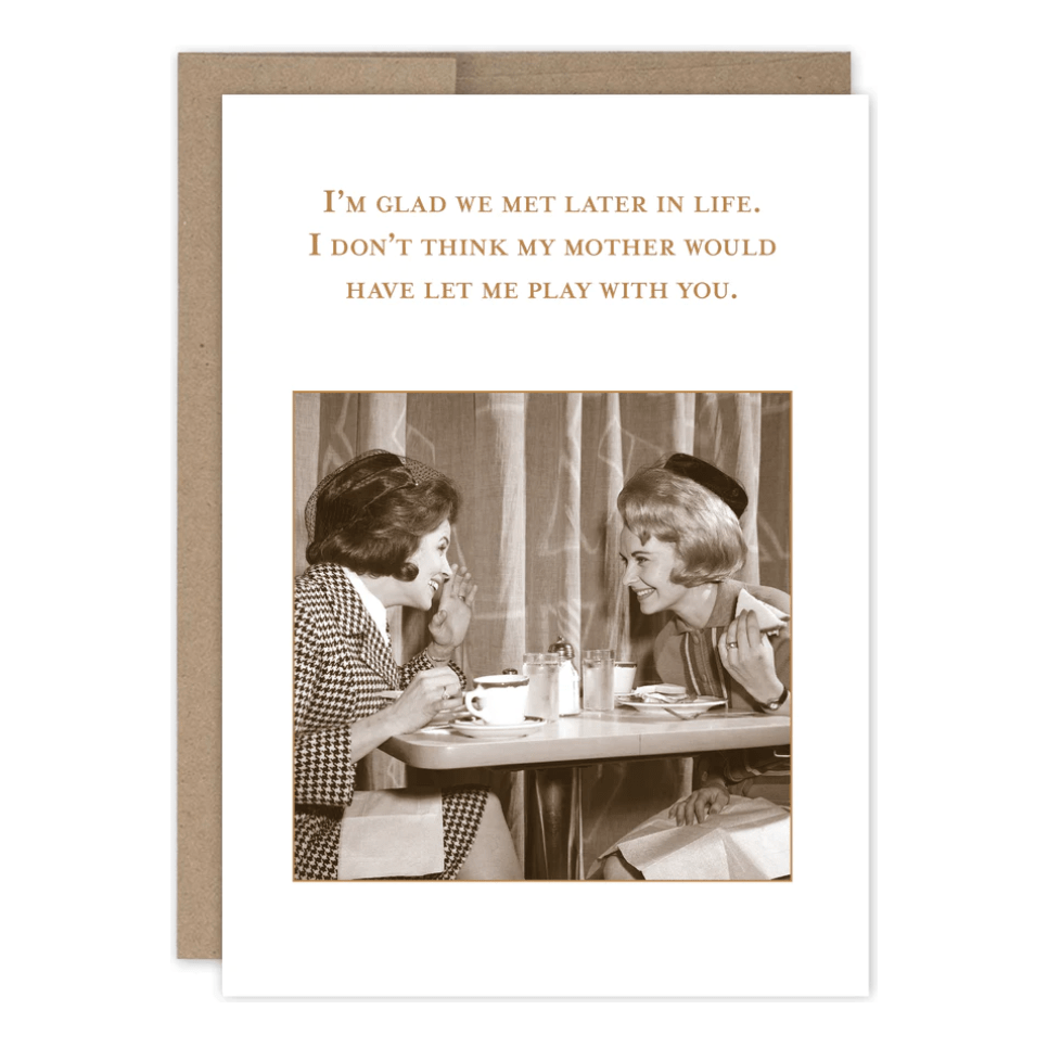 Partner in Crime Birthday Card SM764 - White Farmhouse Flowers