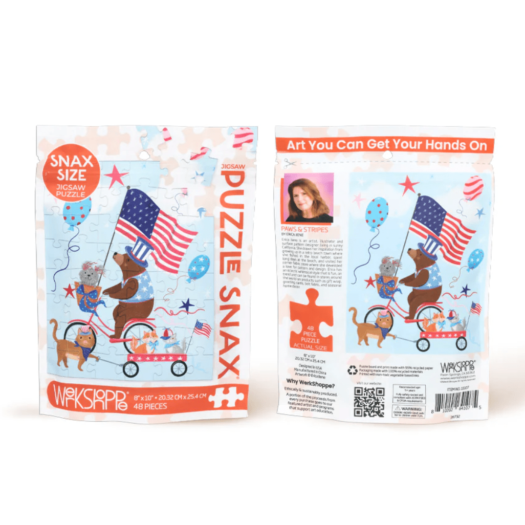 Paws and Stripes Puzzle Snax - White Farmhouse Flowers