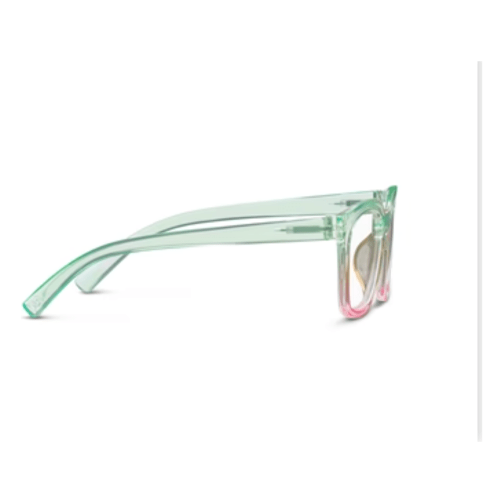 Peepers Clear Horizon - Mint/Pink Reading Glasses - White Farmhouse Flowers
