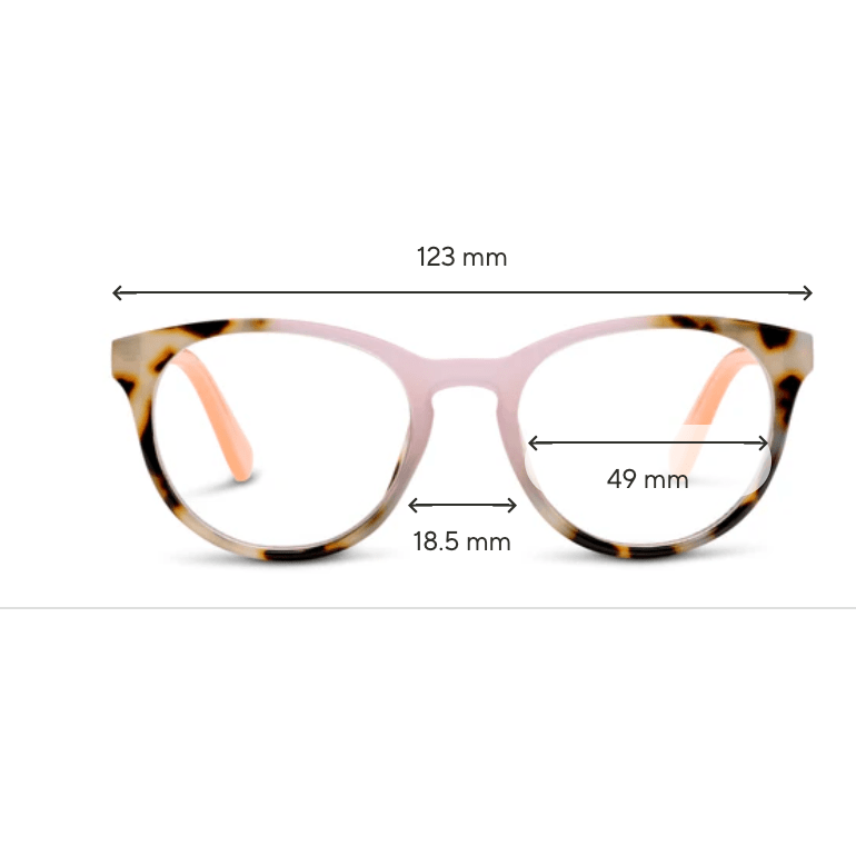Peepers Ember - Chai Tortoise Pink Reading Glasses - White Farmhouse Flowers