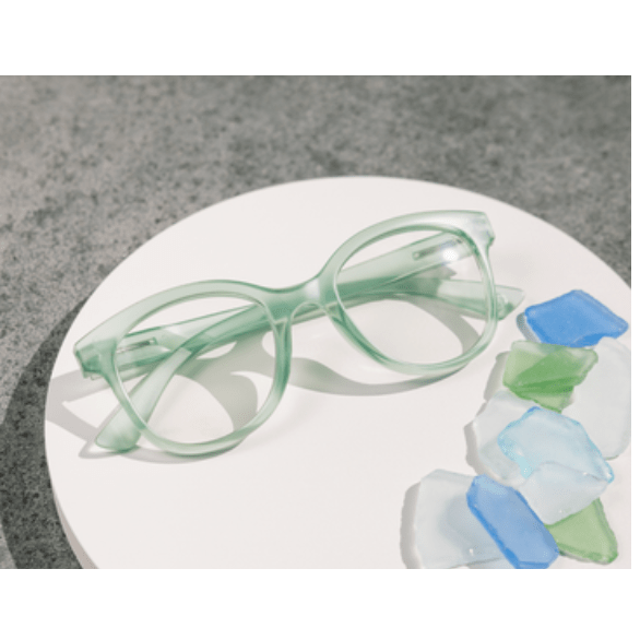 Peepers Grandview Light Green Reading Glasses - White Farmhouse Flowers