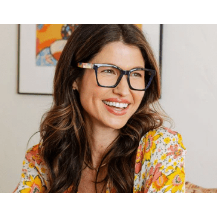 Peepers Maisie - Blue/kat Reading Glasses - White Farmhouse Flowers