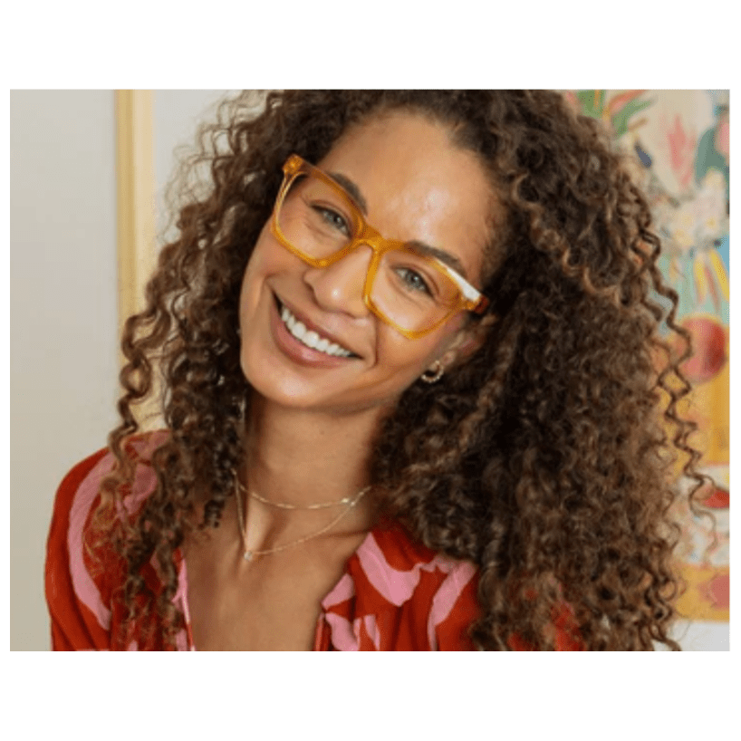Peepers Maisie - Yellow/Ombre Reading Glasses - White Farmhouse Flowers