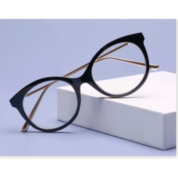 Peepers Margot - Black Reading Glasses - White Farmhouse Flowers