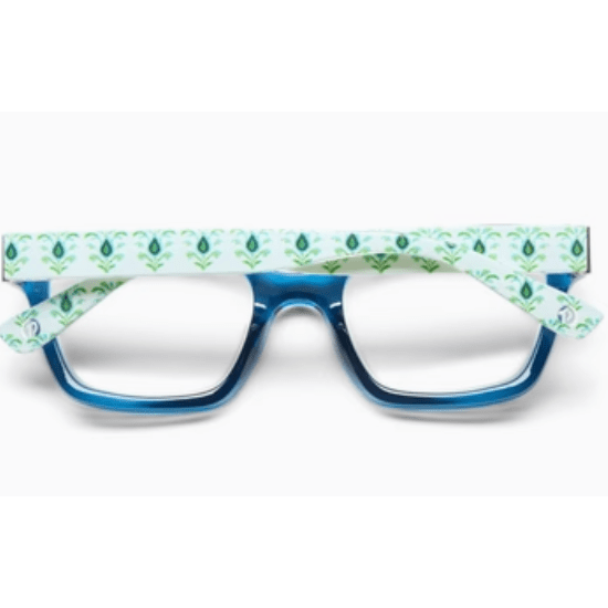 Peepers Siren Deep Blue/Rosemary Reading Glasses - White Farmhouse Flowers
